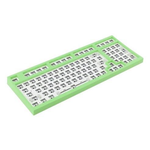 98 키 핫 스왑 기계식 키보드 키트 핫 스왑 키보드 키트 기계식 키보드 용 핫스왑 DIY 키트, 녹색, 38.5x14cm, PC 폴리카보네이트