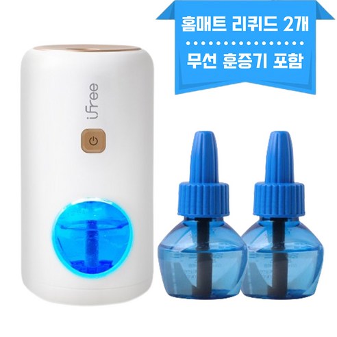 홈매트 리퀴드 리필 USB 전기 모기 훈증기 본품 1개 전자 모기향 리필 2개, 2통, 29ml