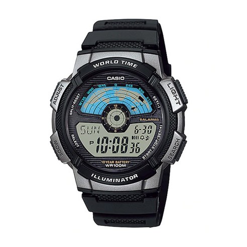 AE-1100W-1A 카시오 CASIO 디지털 군인 방수 전자시계