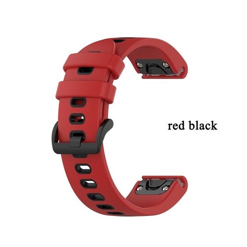 Garmin Fenix 6S Pro Solar Sapphire 5S Plus 스트랩 가민 QUICKFIT 20mm 시계 줄 2 색 스크럽 고무 퀵 스트리핑 손목 밴드, #5, Quick Fit 20mm