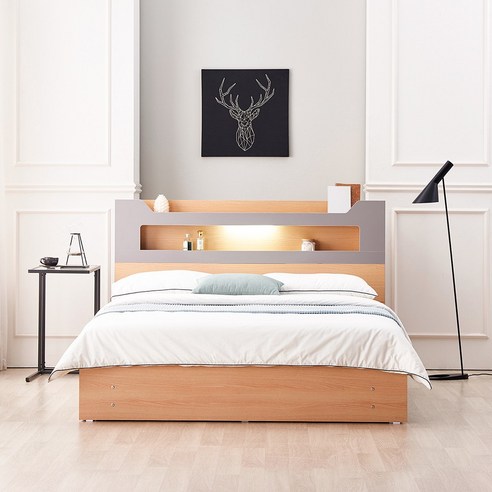 동서가구 스텔라 LED 수납 침대 프레임, 지금 40% 할인 혜택으로 만나보세요!