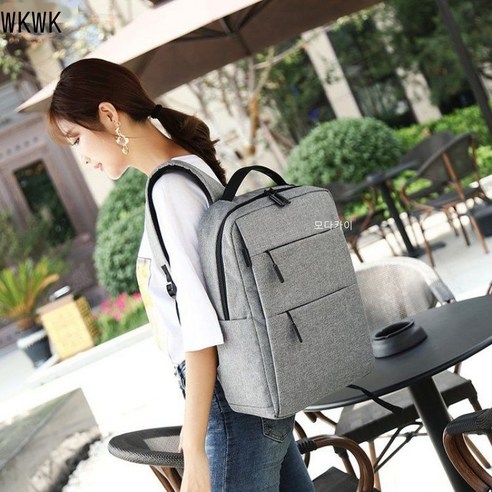 WKWK .컴퓨터 백팩.컴퓨터 가방.백팩 Lenovo Wake Dell Wake 대학생 연상.두께 증가 주전자 주머니 충전 가능 검은색, 게임북 전용 업그레이드 지퍼 블랙