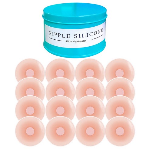 크앤비 실리콘니플패치 12P+틴케이스, 틴케이스(12pcs) / 원형