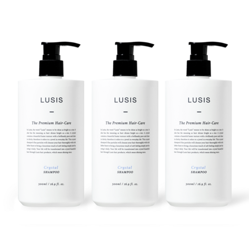 루시스 크리스탈 탈모샴푸 500ml, 3개