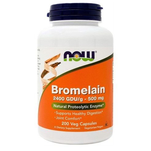 나우푸드 브로멜라인 bromelain 500mg 60베지캡슐, 60정, 1개
