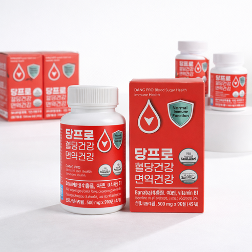 [최대함량] 당프로 혈당건강 면역건강 6개월분 바나바잎 식후 혈당관리