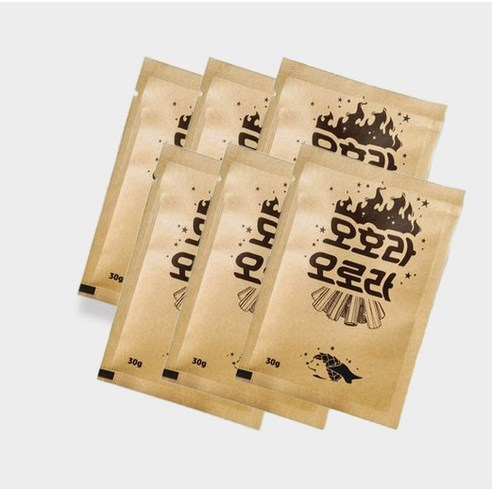 뮤토 캠핑 오호라 오로라 가루 매직파이어 불멍가루, 30g x 6p, 6개