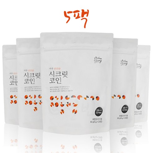   빅마마 빅마마 시크릿코인 100알 (편안한 5팩), 80g, 5개