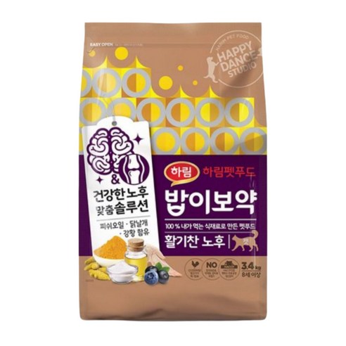 하림펫푸드 밥이보약 활기찬 노후 고양이 사료, 닭, 3.4kg, 1개