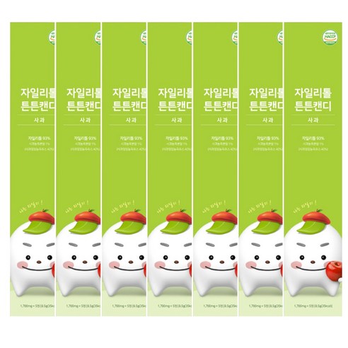 자일리톨 튼튼캔디 (사과맛), 8.5g, 7개