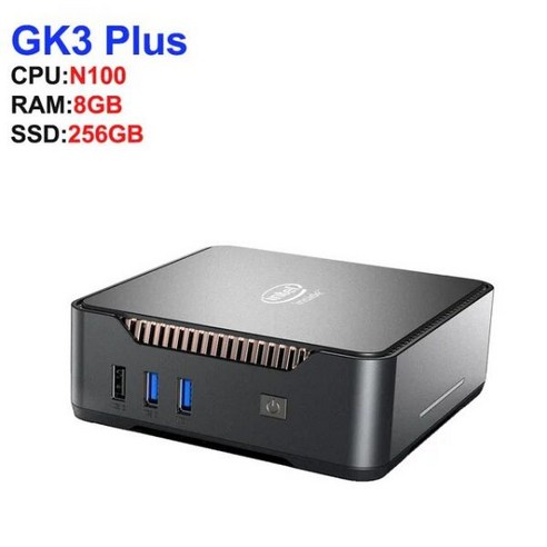 GK3V 플러스 미니 PC 게이머 인텔 알더 N100 셀러론 N5105 N5095 8GB 16GB DDR4 512GB 윈도우 11 프로 듀얼 HD VGA 컴퓨터 리눅스 NUC, CHINA, N100 8GB 256GB