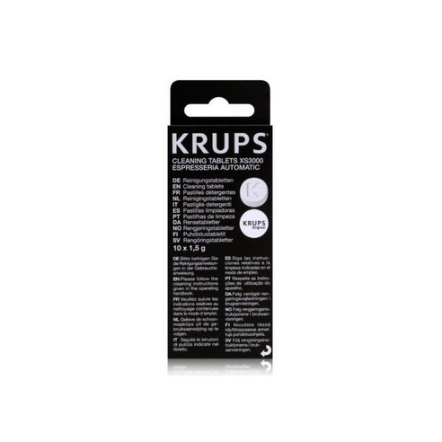 크룹스 테팔 커피머신 세정제 알약 세척제 10개입 1팩 Krups XS3000 Cleaning Tablets, 1ea