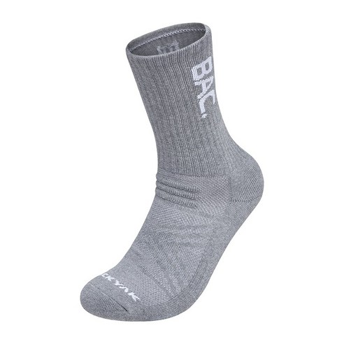 블랙야크 남녀공용 쿠션 등산 양말 알파인크루 삭스 2BYSCX4904 에어로 쿨 기능성 중목 사계절 아이유양말, 블랙, 1개