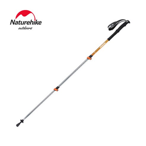 NH ST01 3단스틱 네이처하이크 Naturehike 초경량 트레킹 접이식 폴 워킹 하이킹 스틱 캠핑 가족, 골드(135cm)