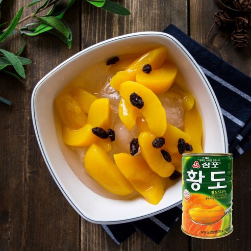 [박스무배] 황도캔 400G 24개입, 1박스