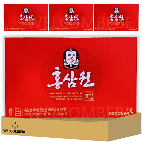 [웰꼼베베] 정관장 홍삼원 2000ml 세트 (총 40포), 2L