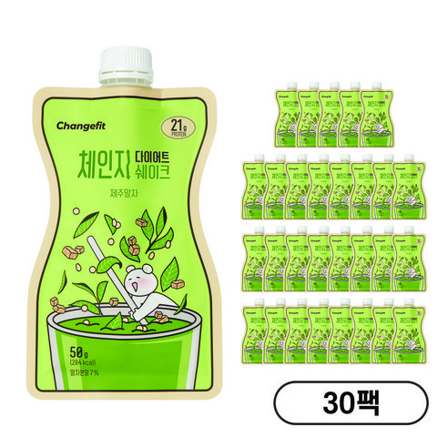 [체인지핏] 체인지핏 다이어트 쉐이크 제주말차, 50g, 30개