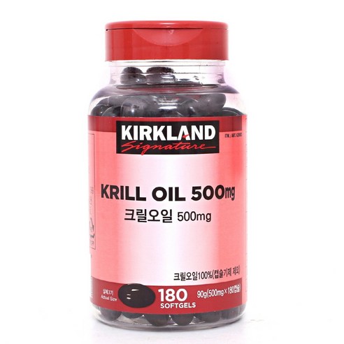 (코)[커클랜드] 시그니춰 크릴오일 500mg 180캡슐, 1개