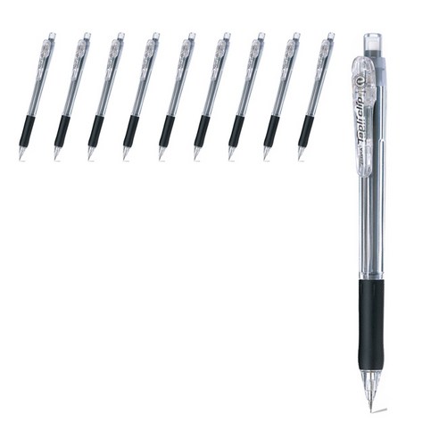 제브라 타프리 클립 샤프 블랙W, 0.5mm, 10개입