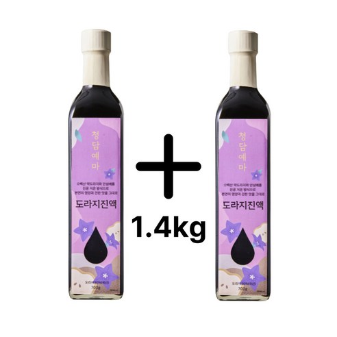 청담예마 도라지청 배도라지청 약도라지청 대용량 700g, 2개, 700ml, 1개입
