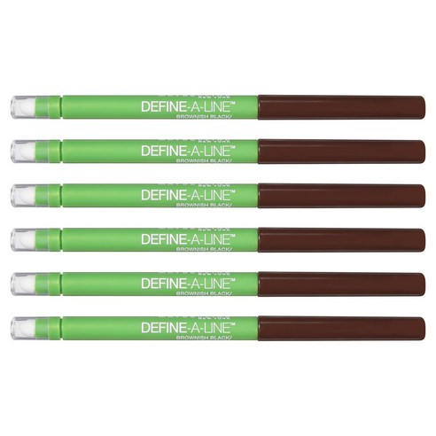 메이블린 디파인 A 라인 아이라이너 280mg, Brownish Black, 6개
