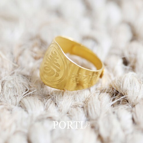 뽀르띠 [뽀르띠] 무럭무럭 순금 돌반지 백일반지 1.875g