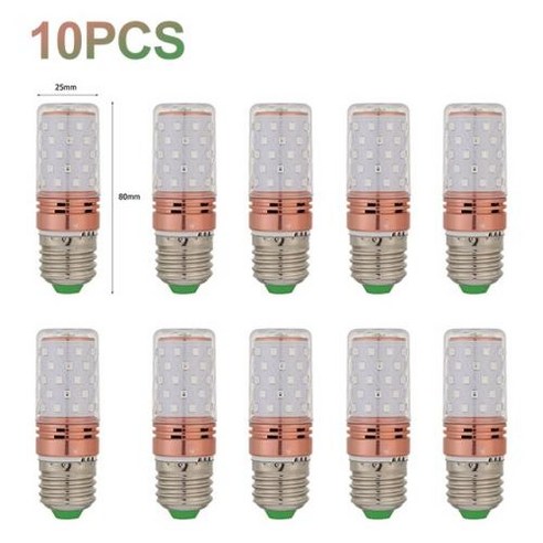 E27 UVC 살균 램프 60 LED UV 전구 자외선 살균기 라이트 홈 클린 에어 킬 진드기, [06] 10PCS, 10PCS