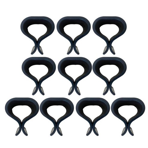 10 조각 파티오 고리 버들 세공 가구 클립 의자 패스너 파티오 소파 클립, 플라스틱, 검은 색