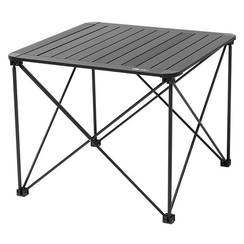 모비가든 접이식 알루미늄 캠핑 테이블 L NX20665043, 블랙