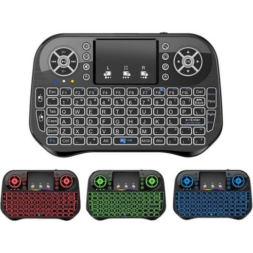 BIFANS 맨투맨 Mini Keyboard with Bluetooth & 2.4G for Android TV Box/PC/FireStick/Laptop Touchpad Ba