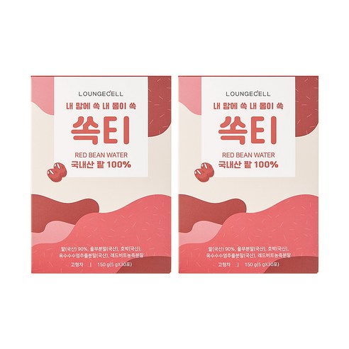 [2box] 국내산 팥차 쏙티 대용량 율무팥차 팥차 건강차 클렌즈주스 - 곡물차 | 쿠팡