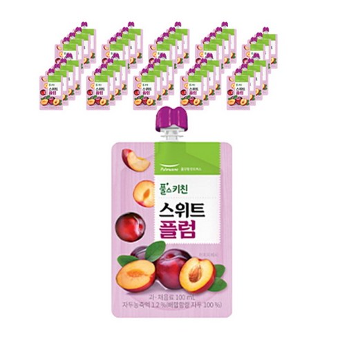 풀무원 풀스키친 스위트 플럼주스, 160개, 100ml