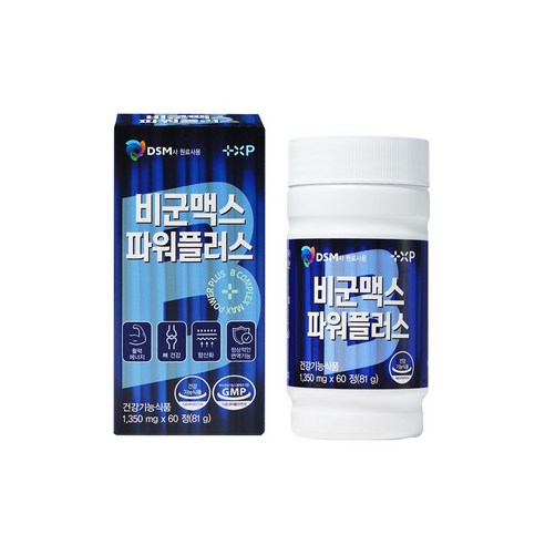 고함량 비타민 B 비 군 맥스 파워 플러스, 1개, 60정