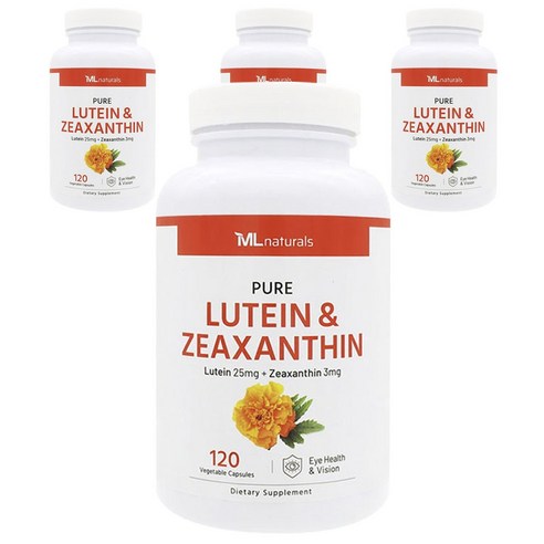 마이라이프내추럴스 퓨어 루테인 25mg + 제아잔틴 3mg 베지터블 캡슐, 4개, 120정