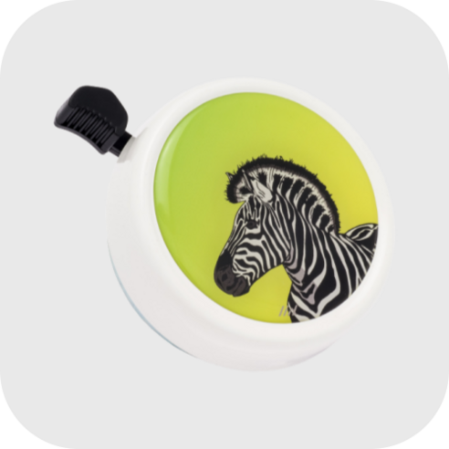 릭스 빅 컬러 벨, 1개, Punky Zebra White