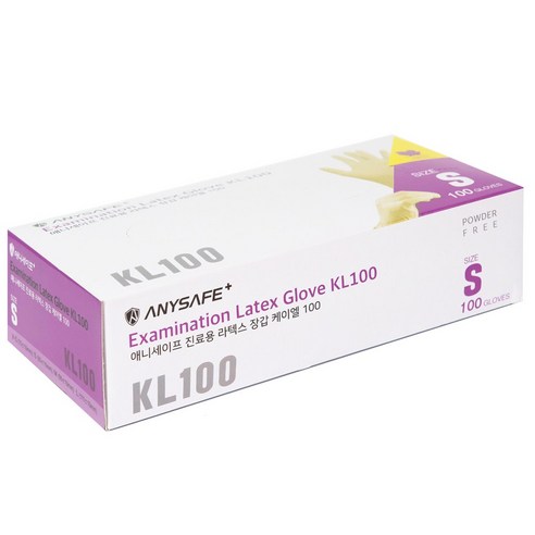 애니세이프 KL100 의료용 라텍스장갑, 1개, S(여성용)