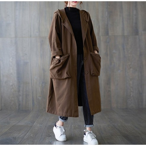 제주밤톨 23900원 오버사이즈 캐주얼 여성 트렌치코트