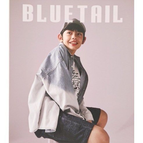 [블루테일] AYB1BL01SB 남아 주니어 스트라이프 그라데이션 데님 셔츠 초등 고학년