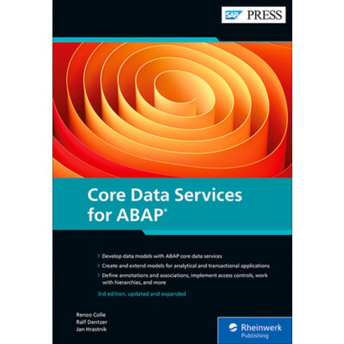 (영문도서) Core Data Services for ABAP Hardcover, SAP Press, English, 9781493223763