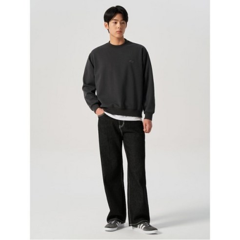 에잇세컨즈 에센셜 와이드핏 데님 팬츠 – 블랙 (424121LPA5) 에잇세컨즈청바지 에잇세컨즈 에센셜 와이드핏 데님 팬츠 – 블랙 (424121LPA5) 에잇세컨즈청바지