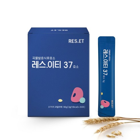 레스이티 37 곡물발효효소 30p, 90g, 1개