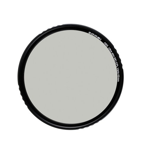 ZOMEI ABS 캐논 카메라 용 울트라 슬림 MC-CPL 원형 편광 필터, 49mm, 알루미늄