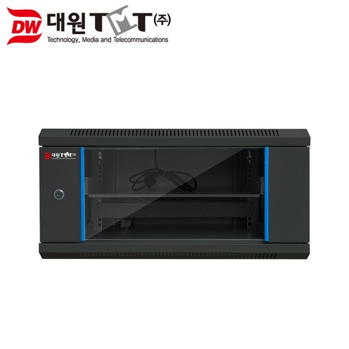 대원TMT DW-H300 허브랙(H300 x D450) 랙마운트, H300/500 전용선반 블랙