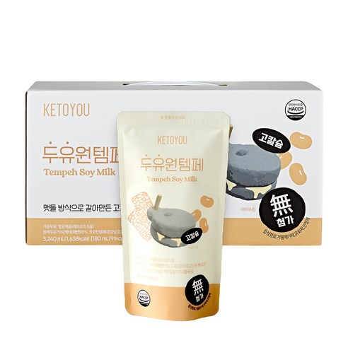 키토유 두유원템페 두유, 18개, 180ml