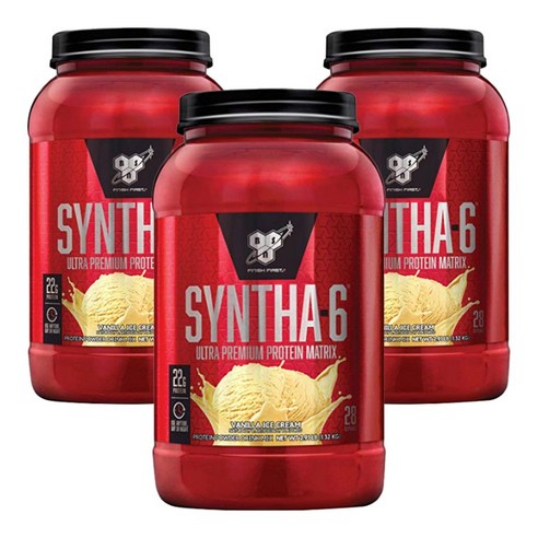 비에스엔 신타-6 프로틴 파우더 드링크 믹스 단백질 보충제, 3개, 1.32kg