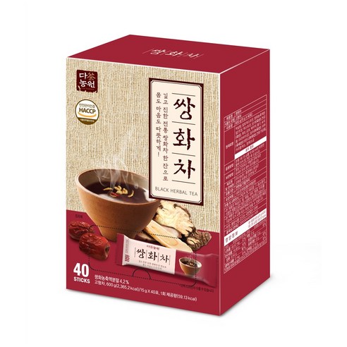 cha 다농원 쌍화차 40포 전통차, 15g, 40개입, 1개