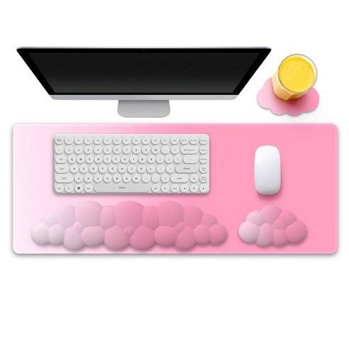 뭉시크 메모리폼 키보드 마우스손목패드 세트, 옵션23, 4종세트, 1개