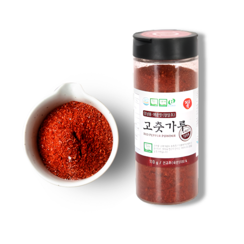 자연애 청양초 고추가루 양념용 간편용기, 1개, 110g