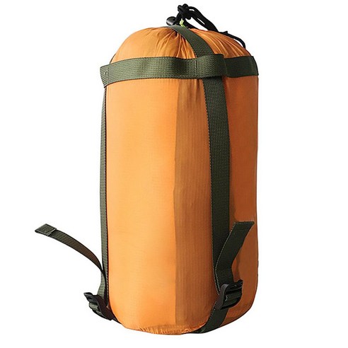 [XIG] 방수 압축 재료 자루 야외 캠핑 슬리핑 백 스토리지 가방 38*18cm Drawstring 디자인 나일론 팩 야외 도구, 하나, YELLOW