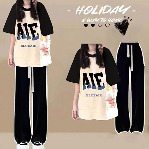 인싸모여 여아 주니어 초중등 여름 상하세트